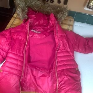 Pink girls 10-12 Michael Kors coat like new  condition